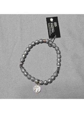 Chavez for Charity Ending Hunger Beaded Bracelet with Tree of Life Charm